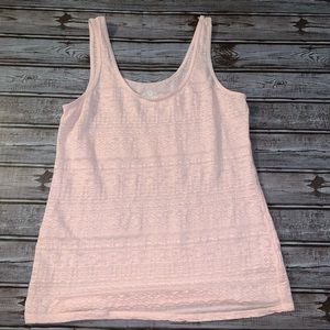 Soho perfect tank in lace pale pink size L